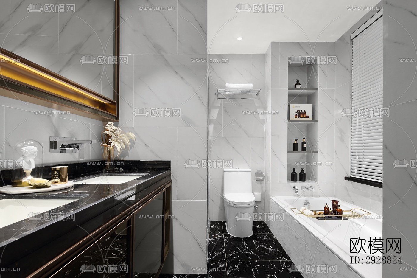 现代平层效果图下载（渲染图12）