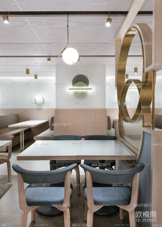 北欧中餐厅效果图下载（渲染图4）