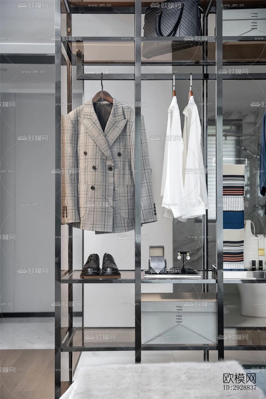 现代平层效果图下载（渲染图4）