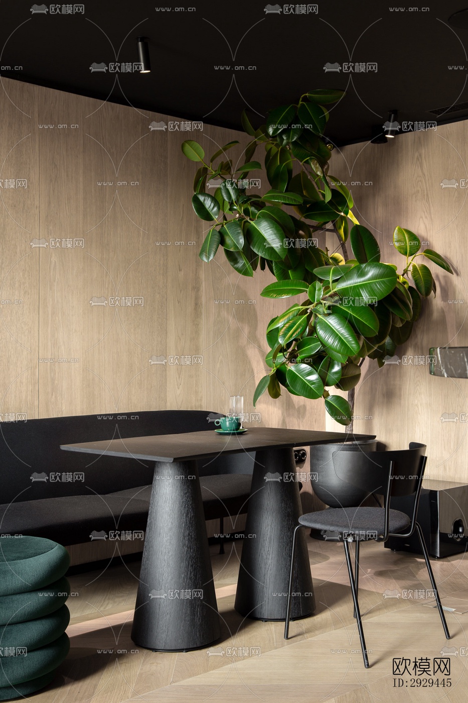 现代咖啡奶茶效果图下载（渲染图9）