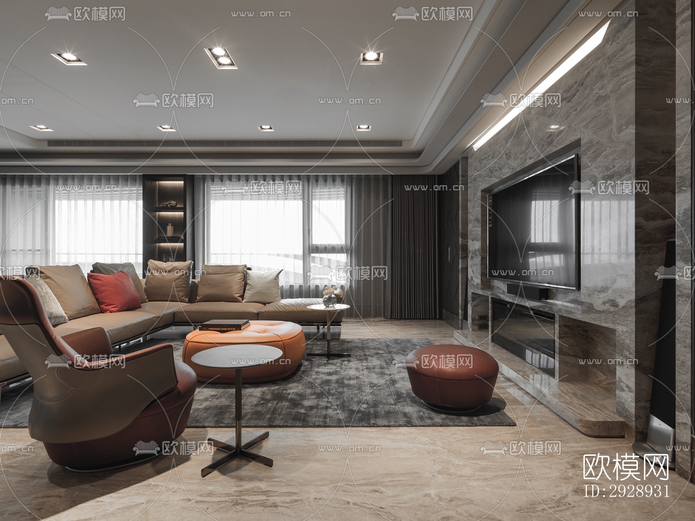 高级灰平层效果图下载（渲染图12）