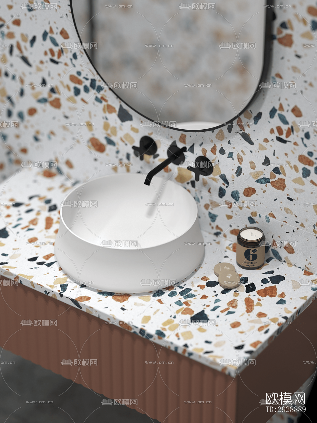 现代平层效果图下载（渲染图3）