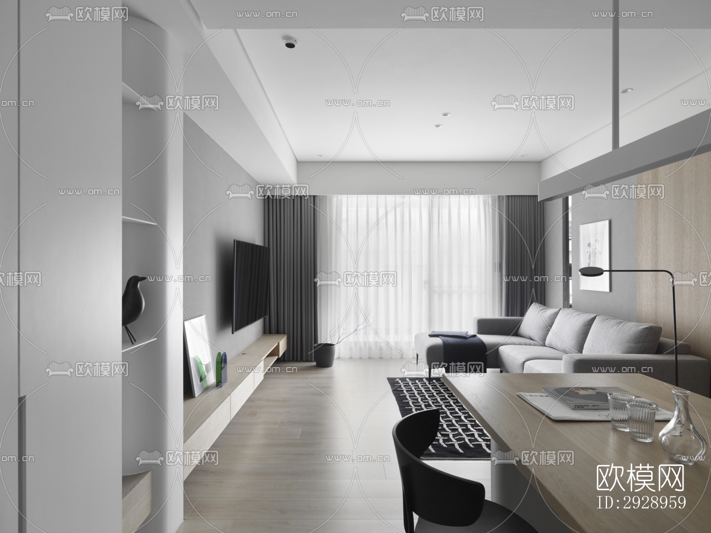 高级灰平层效果图下载（渲染图8）