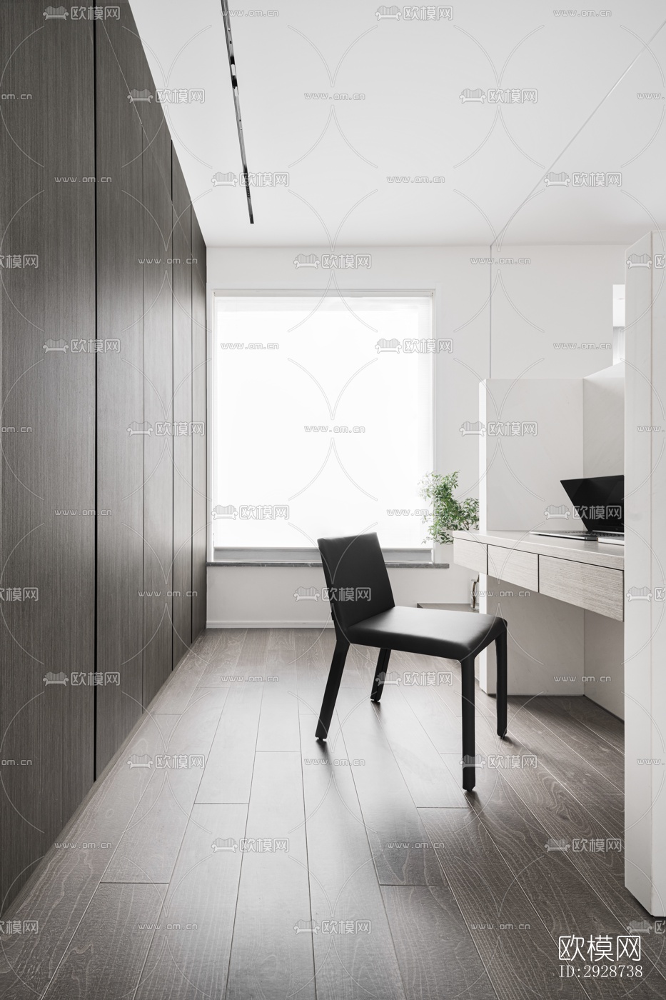 现代平层效果图下载（渲染图6）