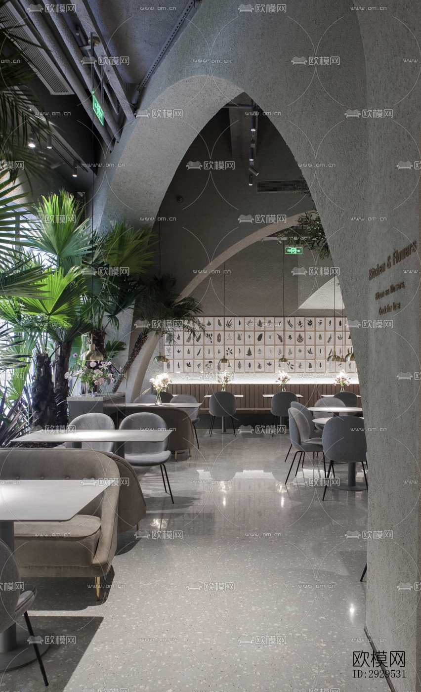 侘寂西餐厅效果图下载（渲染图17）