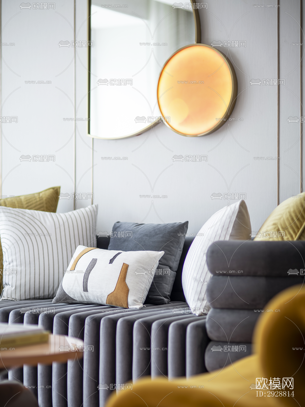 现代平层效果图下载（渲染图6）