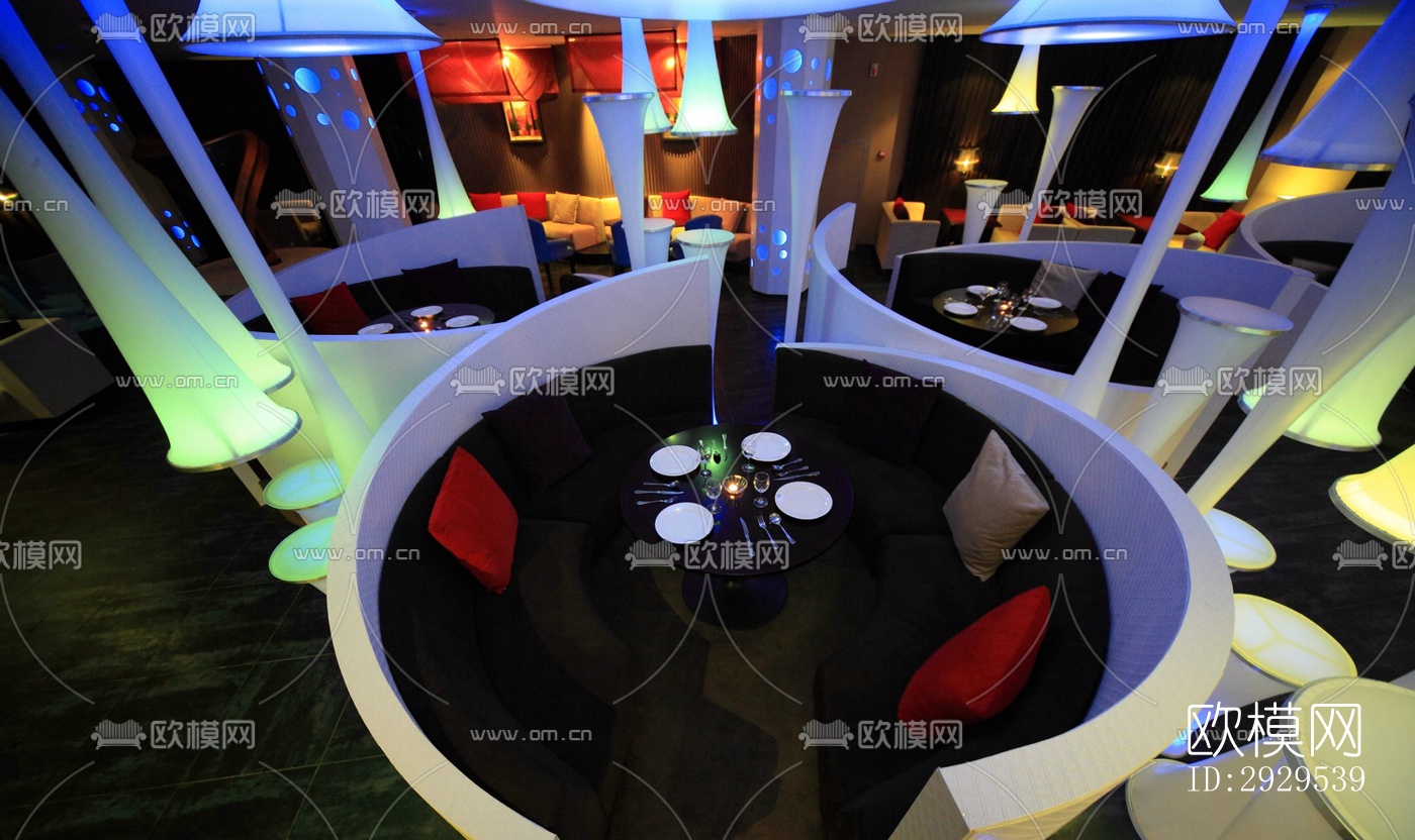 后现代西餐厅效果图下载（渲染图5）