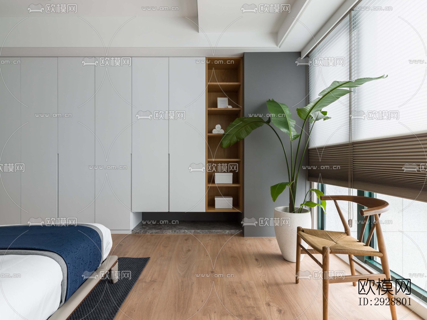 现代平层效果图下载（渲染图6）