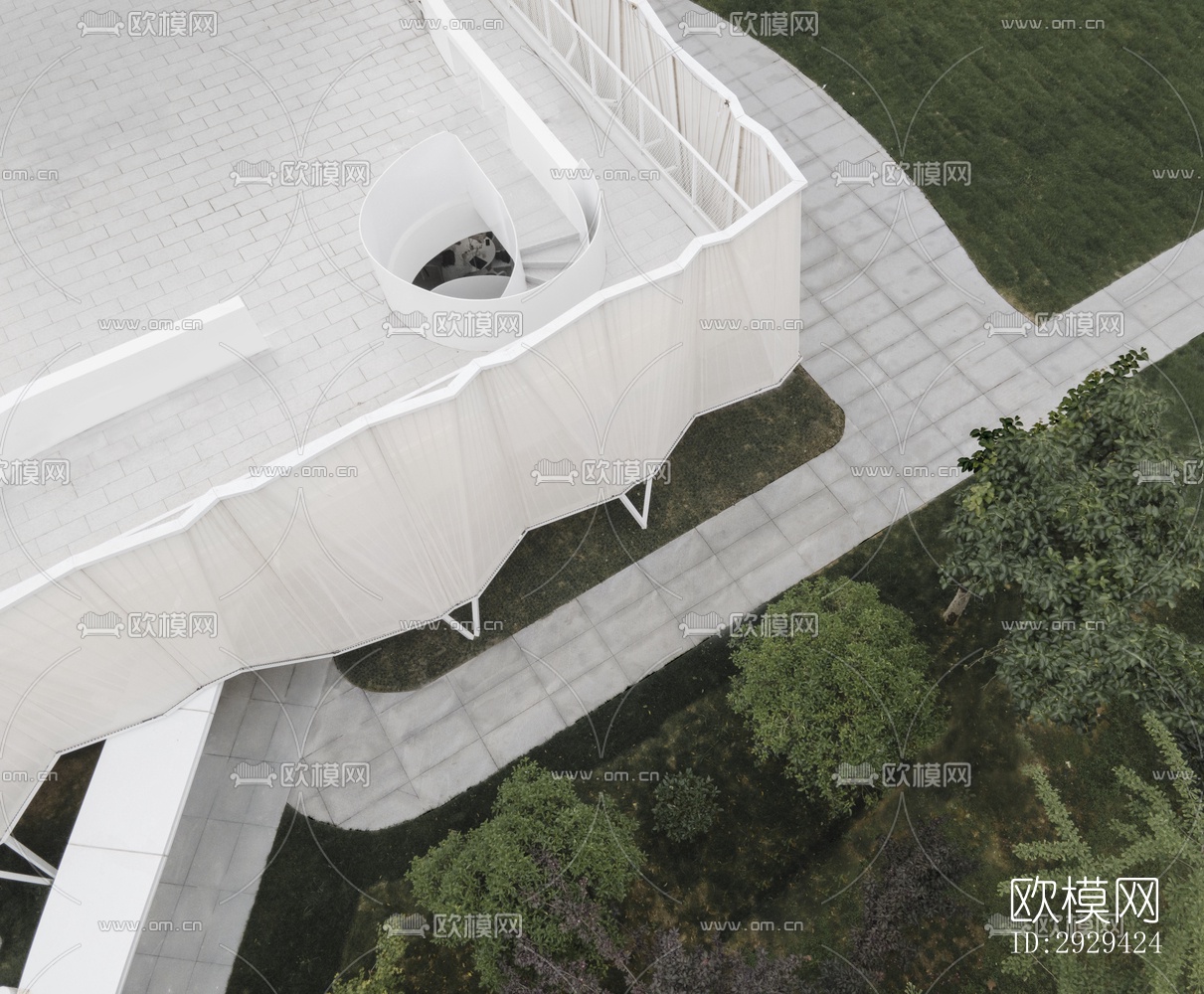 现代咖啡奶茶效果图下载（渲染图13）