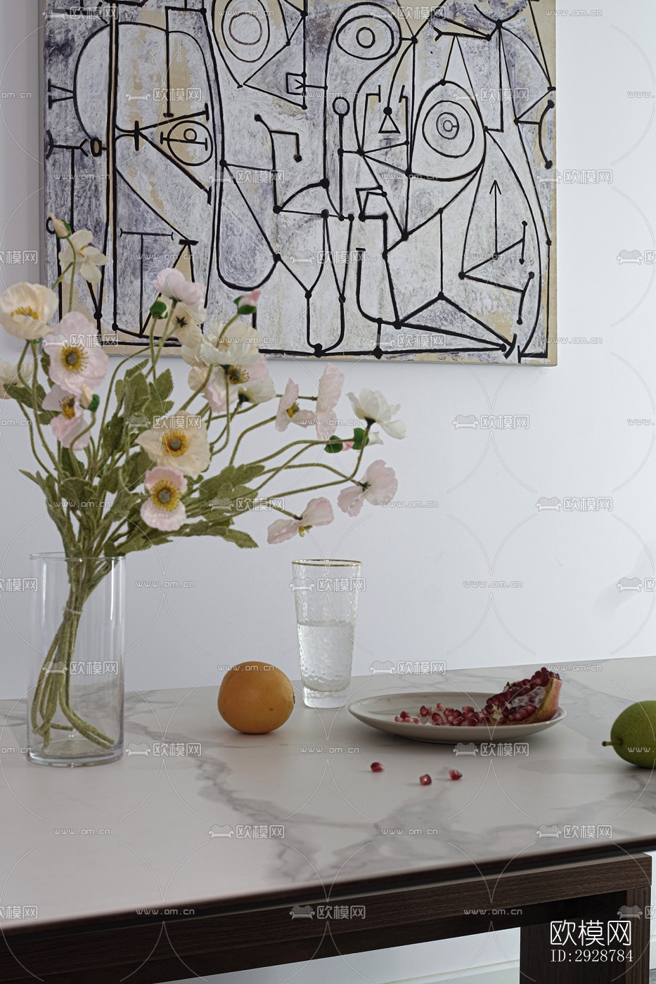 现代平层效果图下载（渲染图9）