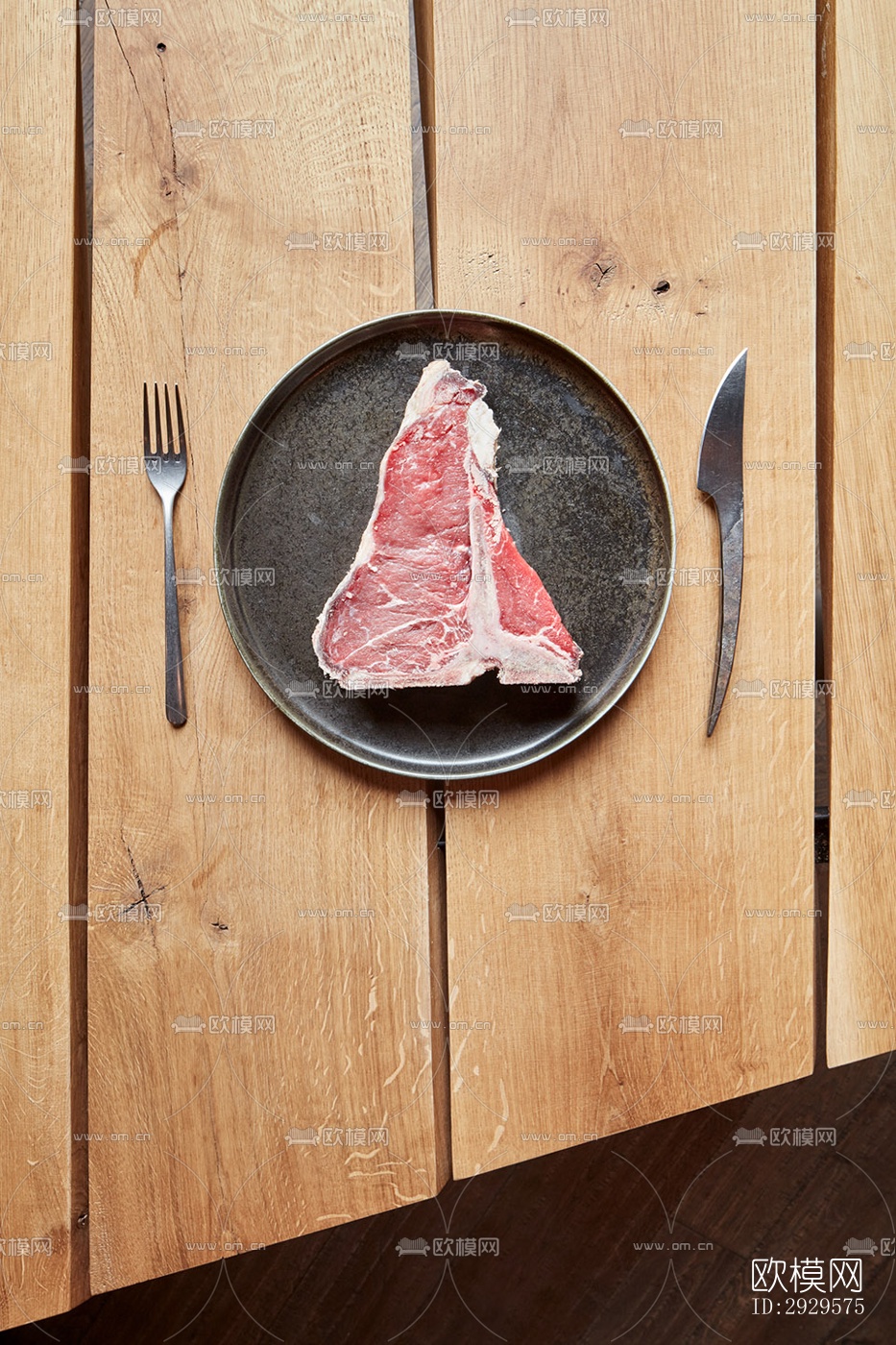 高级灰西餐厅效果图下载（渲染图10）