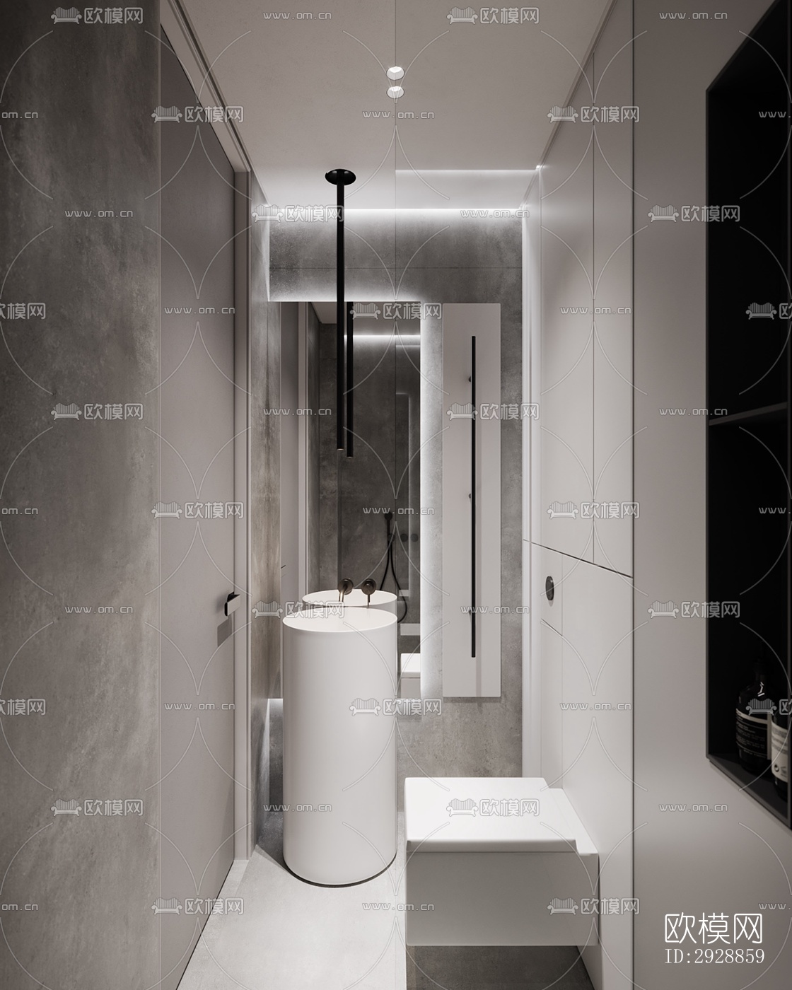 现代平层效果图下载（渲染图16）