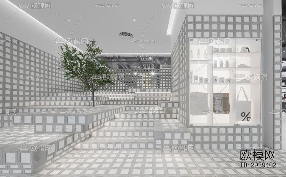 工业风咖啡奶茶效果图下载（渲染图5）