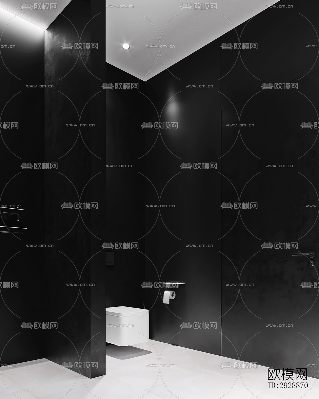 现代平层效果图下载（渲染图15）