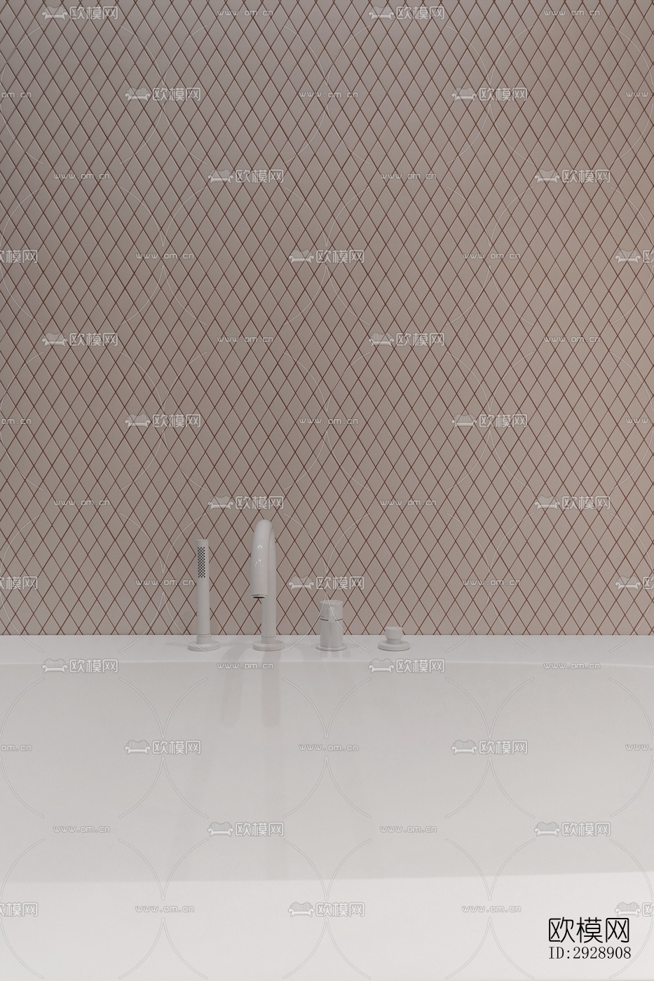 现代平层效果图下载（渲染图2）