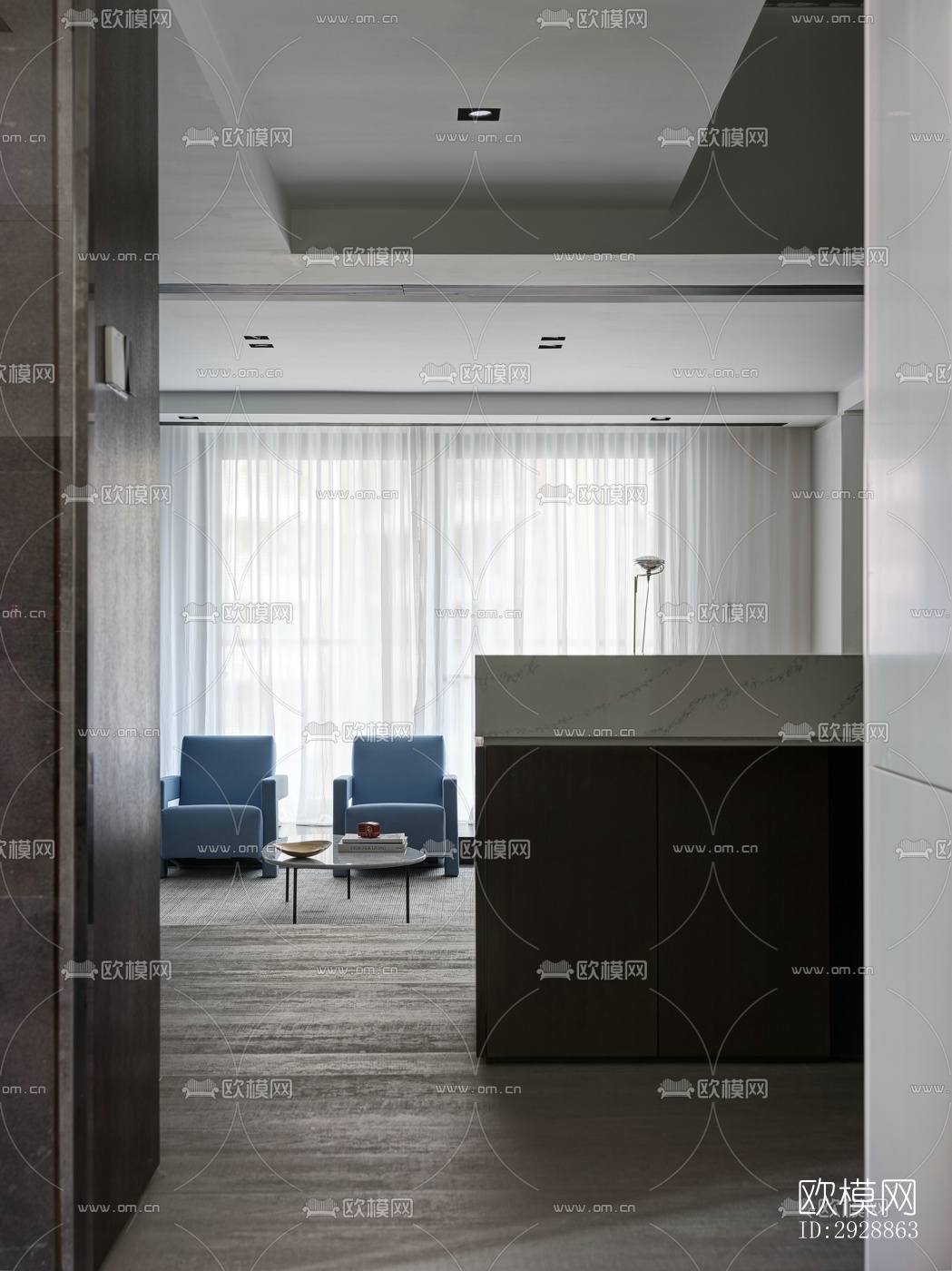 现代平层效果图下载（渲染图18）