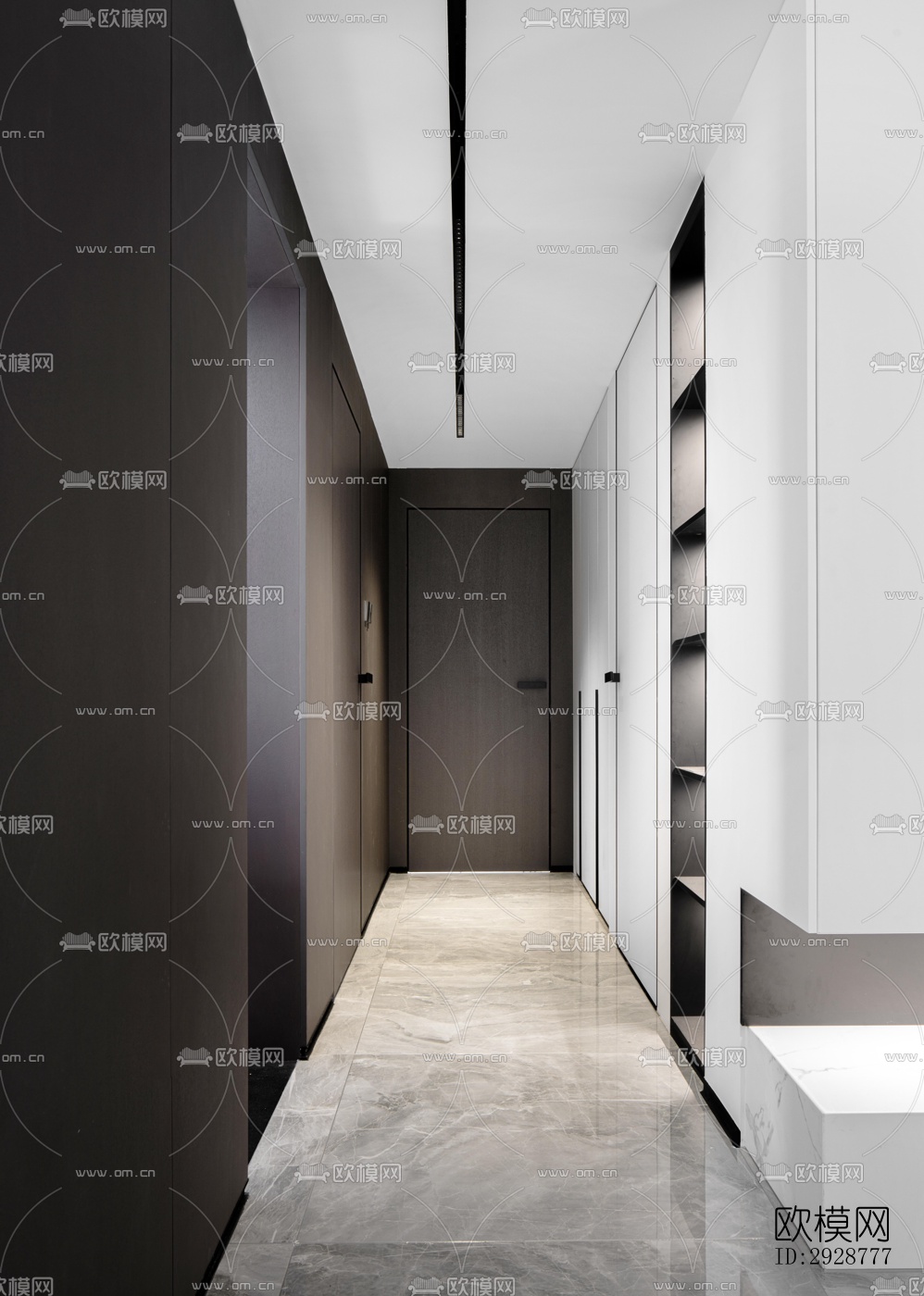 现代平层效果图下载（渲染图5）