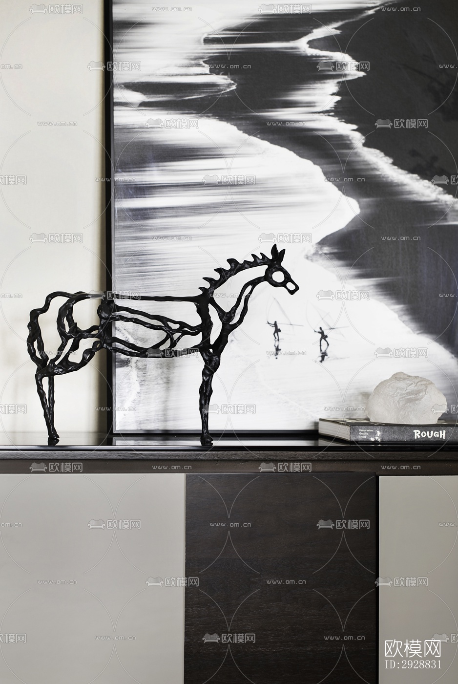 现代平层效果图下载（渲染图15）