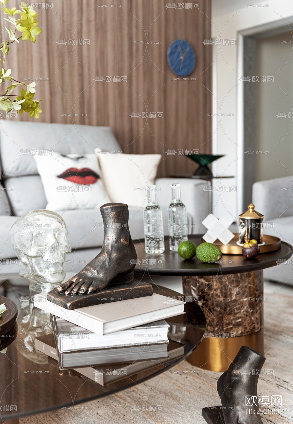 现代平层效果图下载（渲染图14）