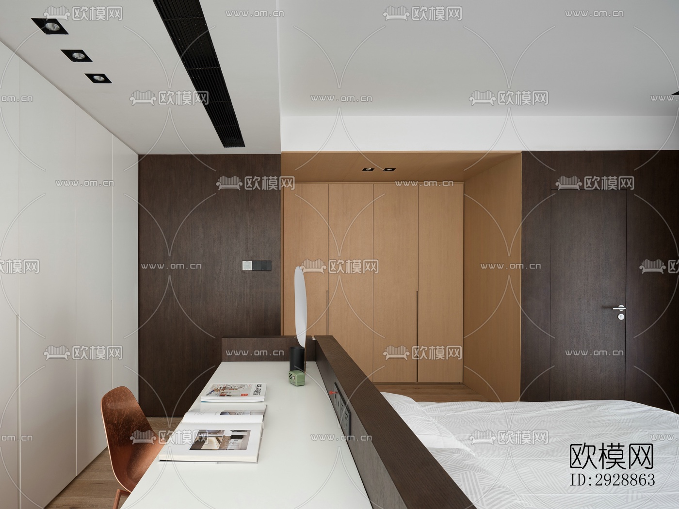 现代平层效果图下载（渲染图11）