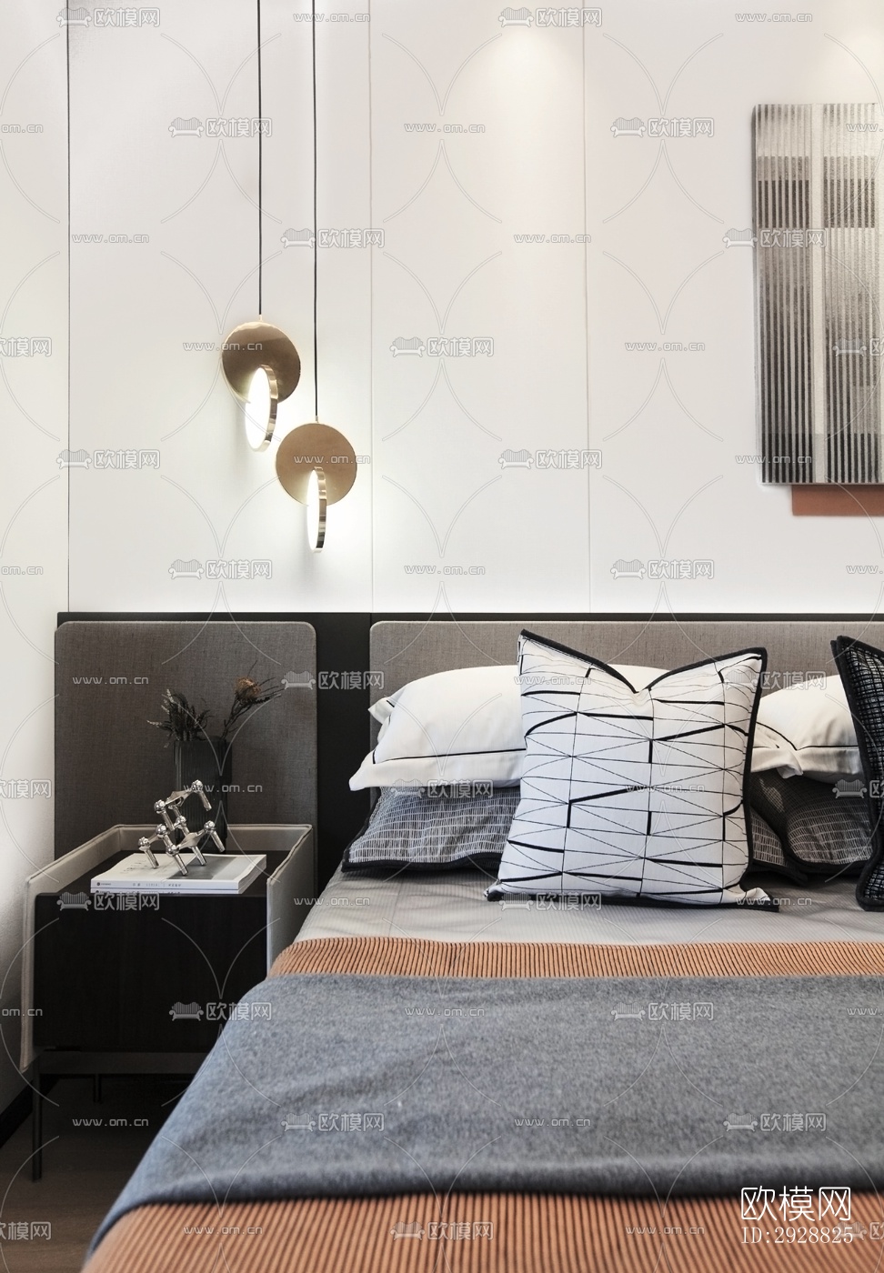 现代平层效果图下载（渲染图17）