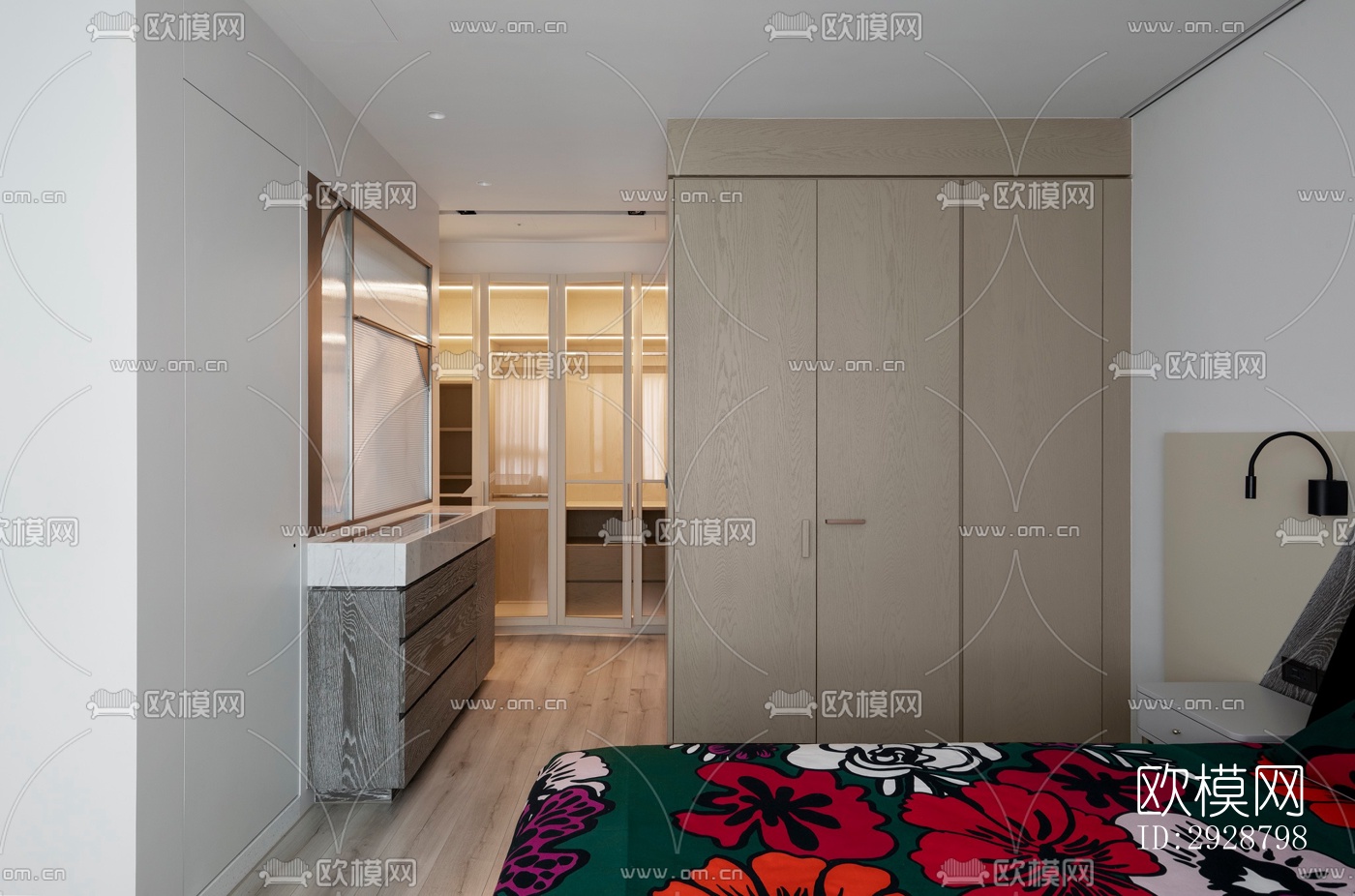 现代平层效果图下载（渲染图2）