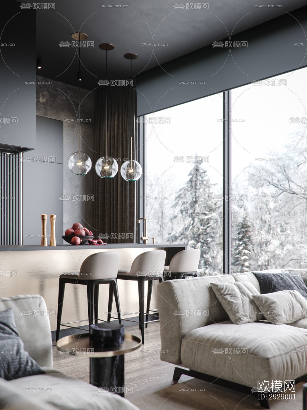 高级灰平层效果图下载（渲染图12）