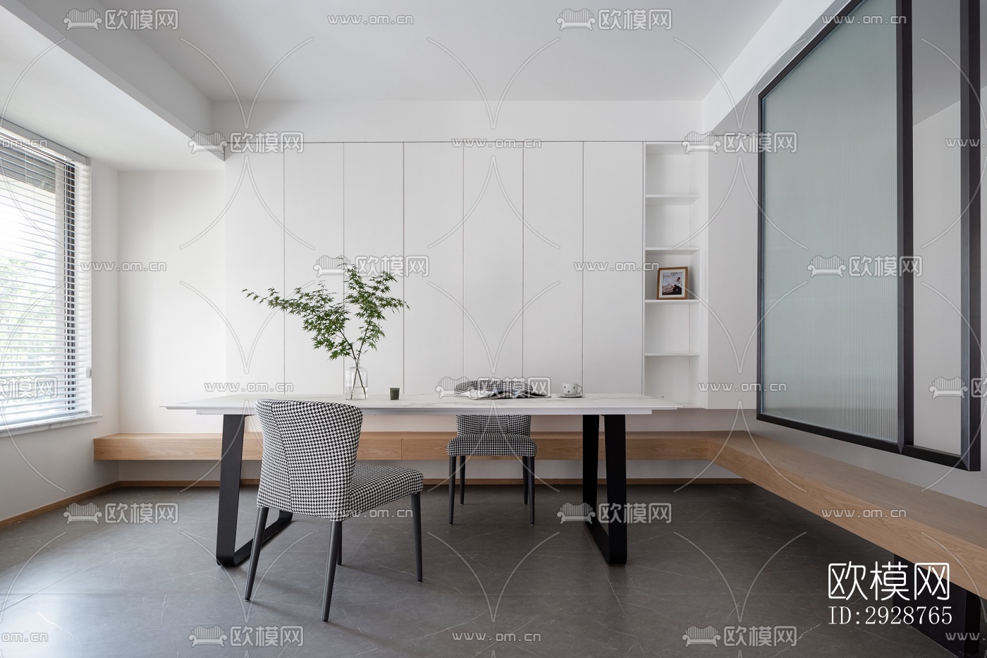 现代平层效果图下载（渲染图3）