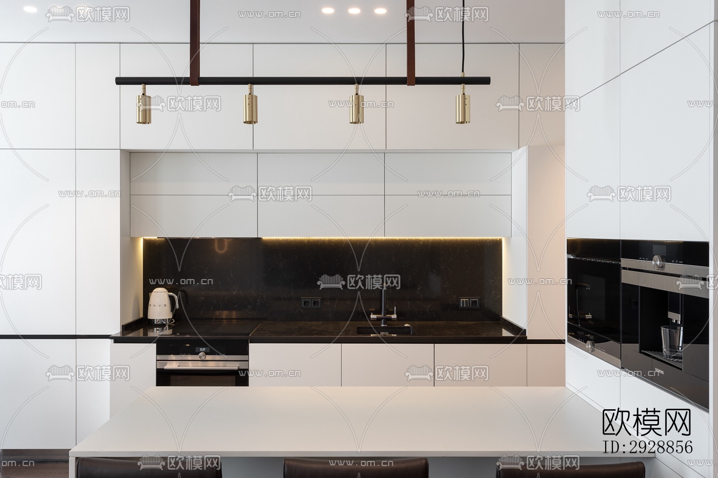 现代平层效果图下载（渲染图14）