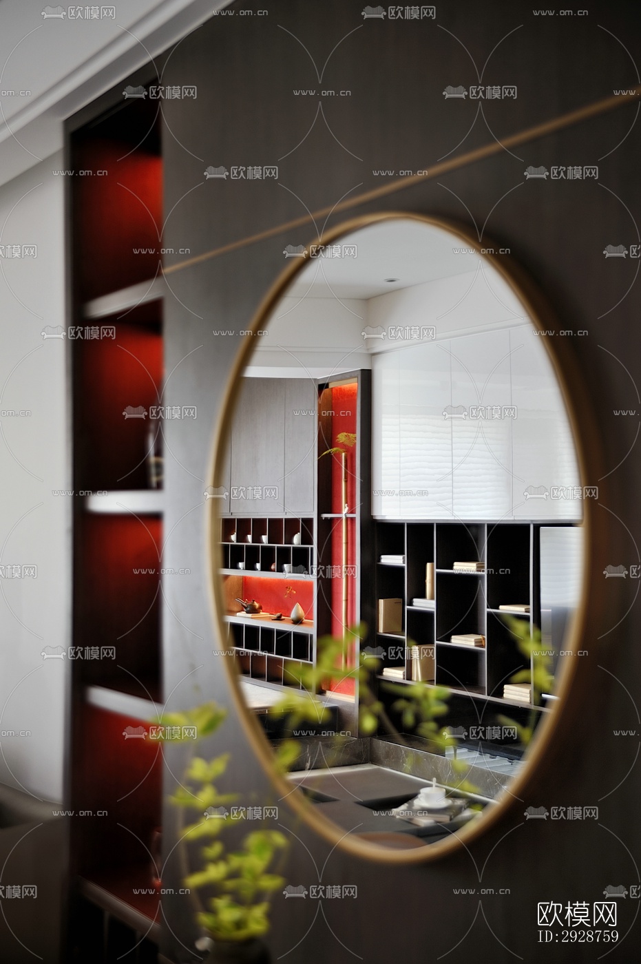 现代平层效果图下载（渲染图8）