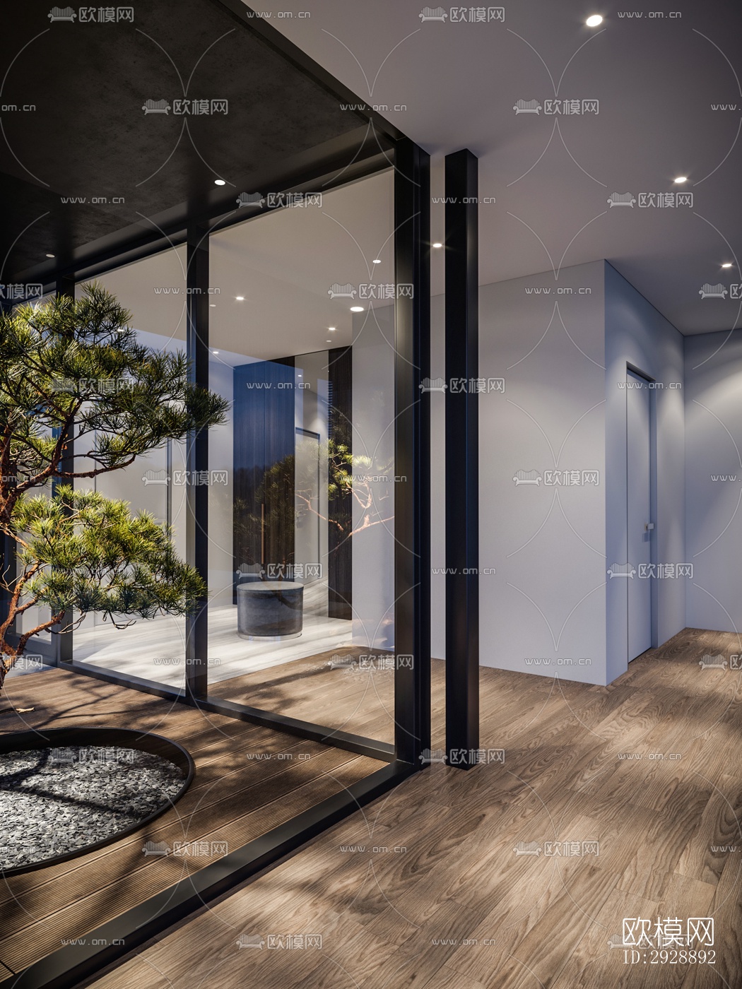 现代平层效果图下载（渲染图5）