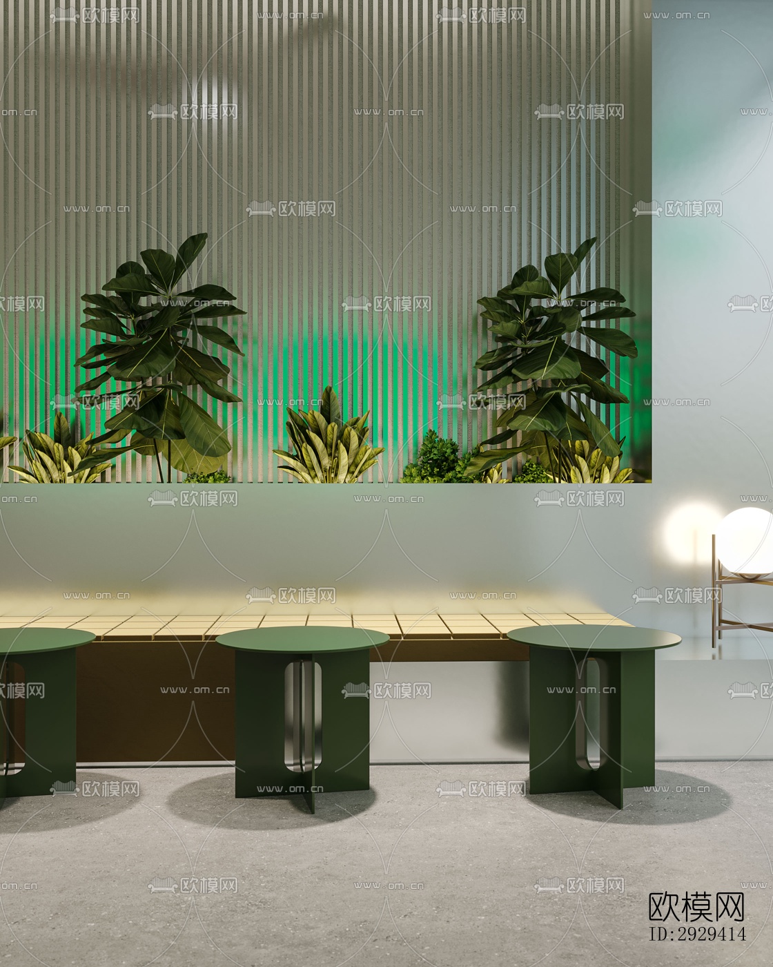 现代咖啡奶茶效果图下载（渲染图4）