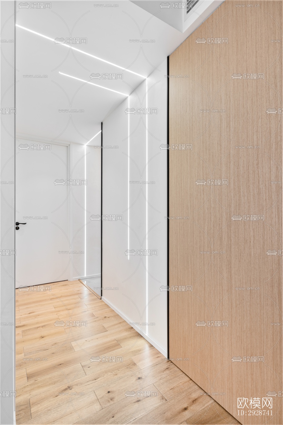 现代平层效果图下载（渲染图2）