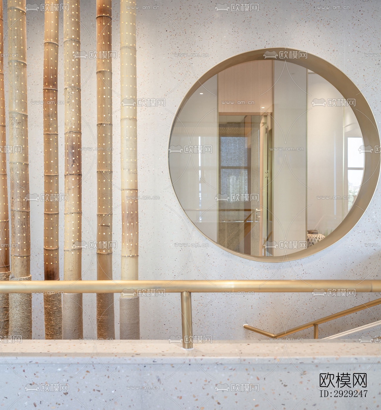 中式中餐厅效果图下载（渲染图5）