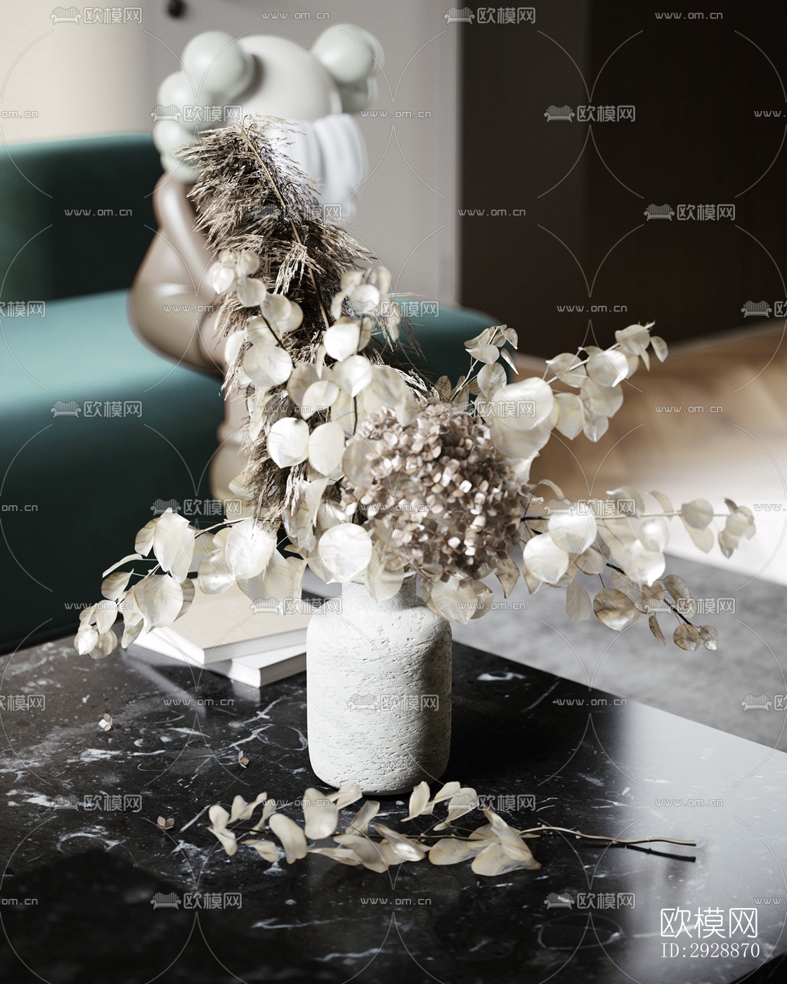 现代平层效果图下载（渲染图6）