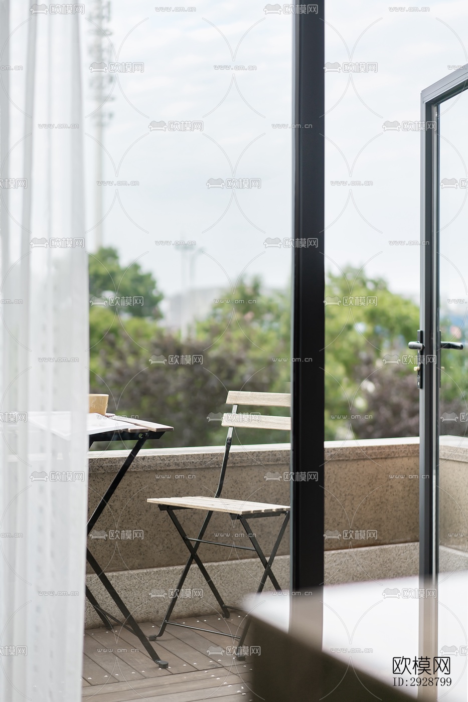 现代平层效果图下载（渲染图9）