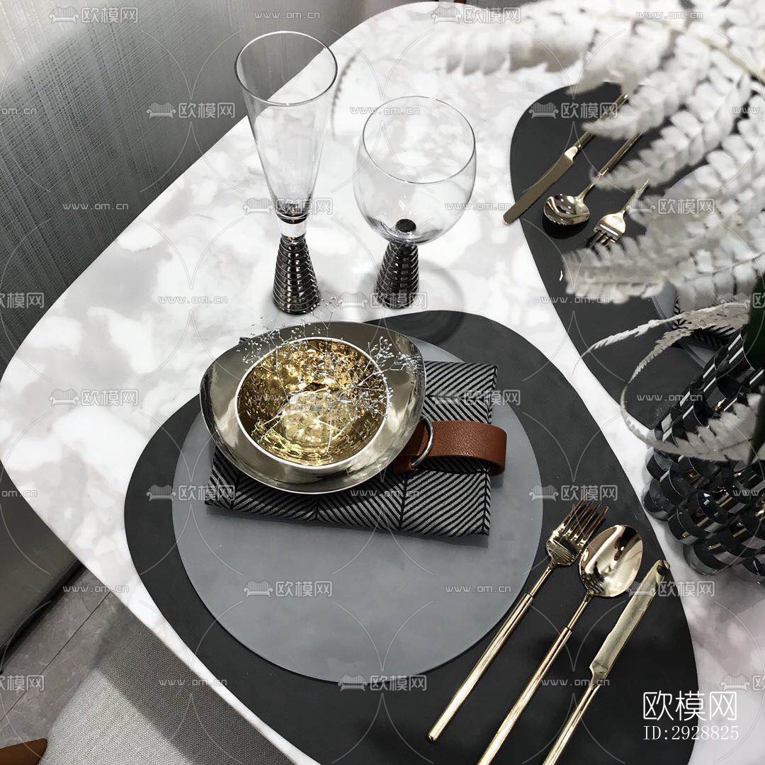 现代平层效果图下载（渲染图14）