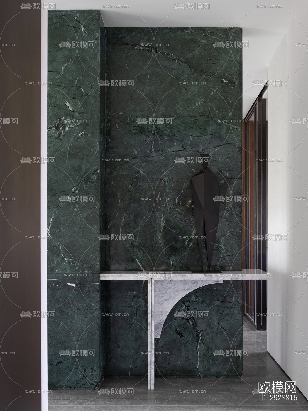 现代平层效果图下载（渲染图1）