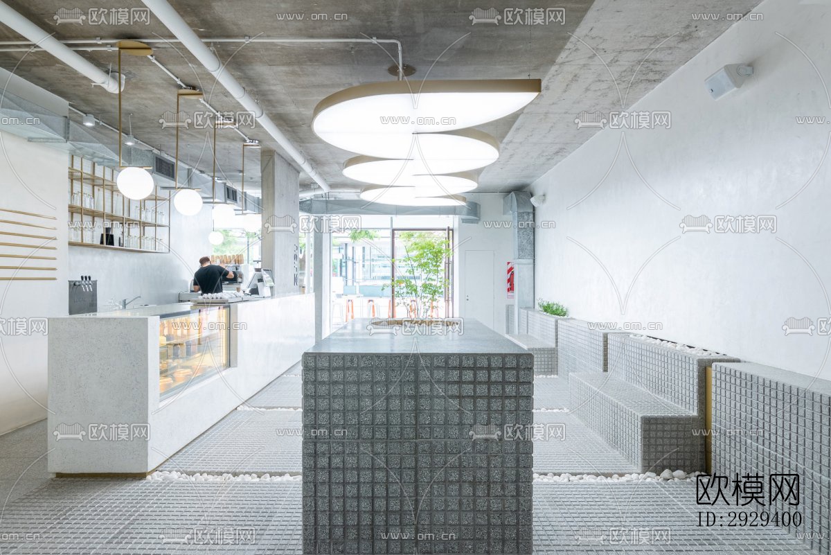 工业风咖啡奶茶效果图下载（渲染图6）