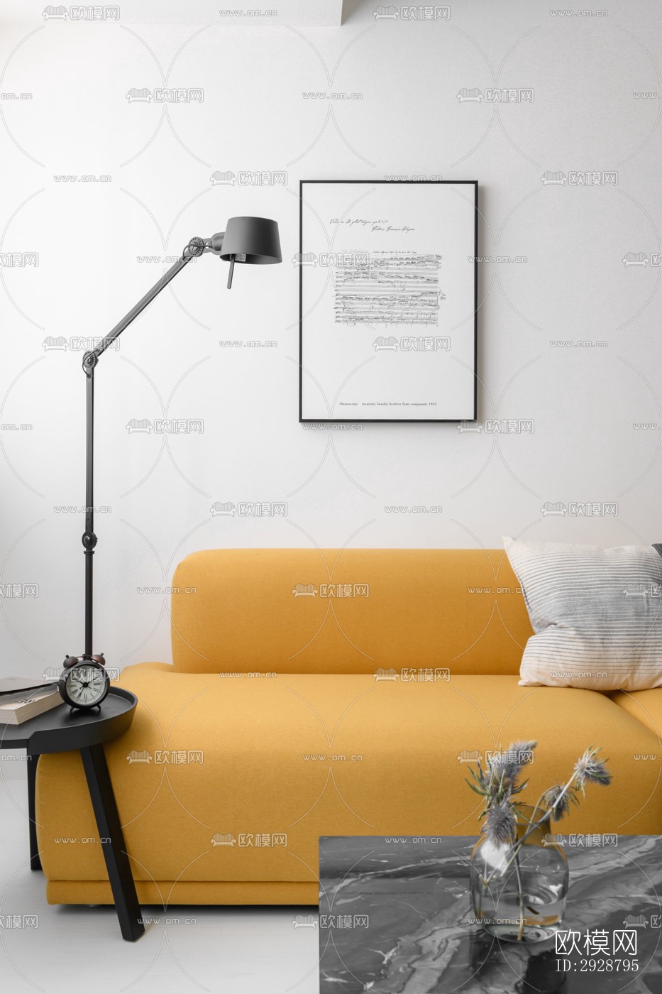 现代平层效果图下载（渲染图9）