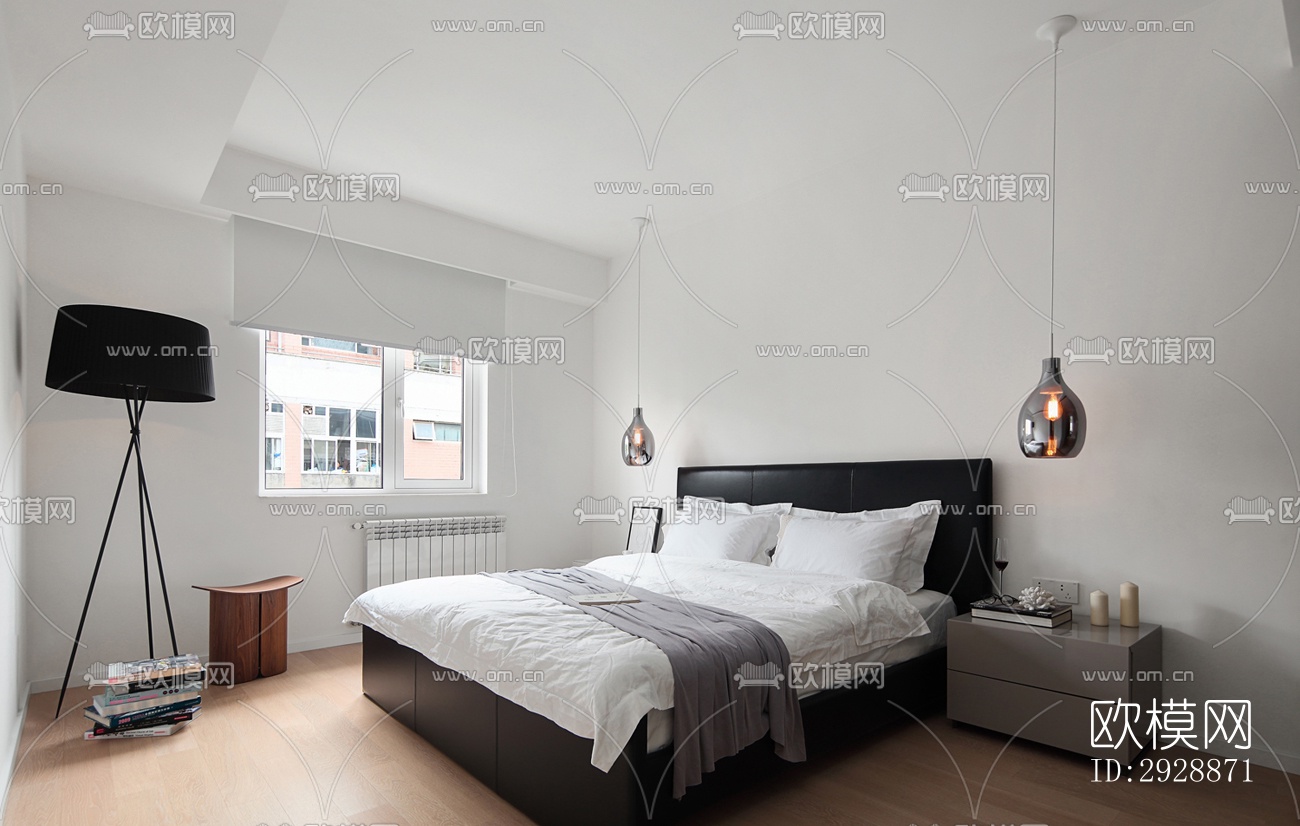 现代平层效果图下载（渲染图5）