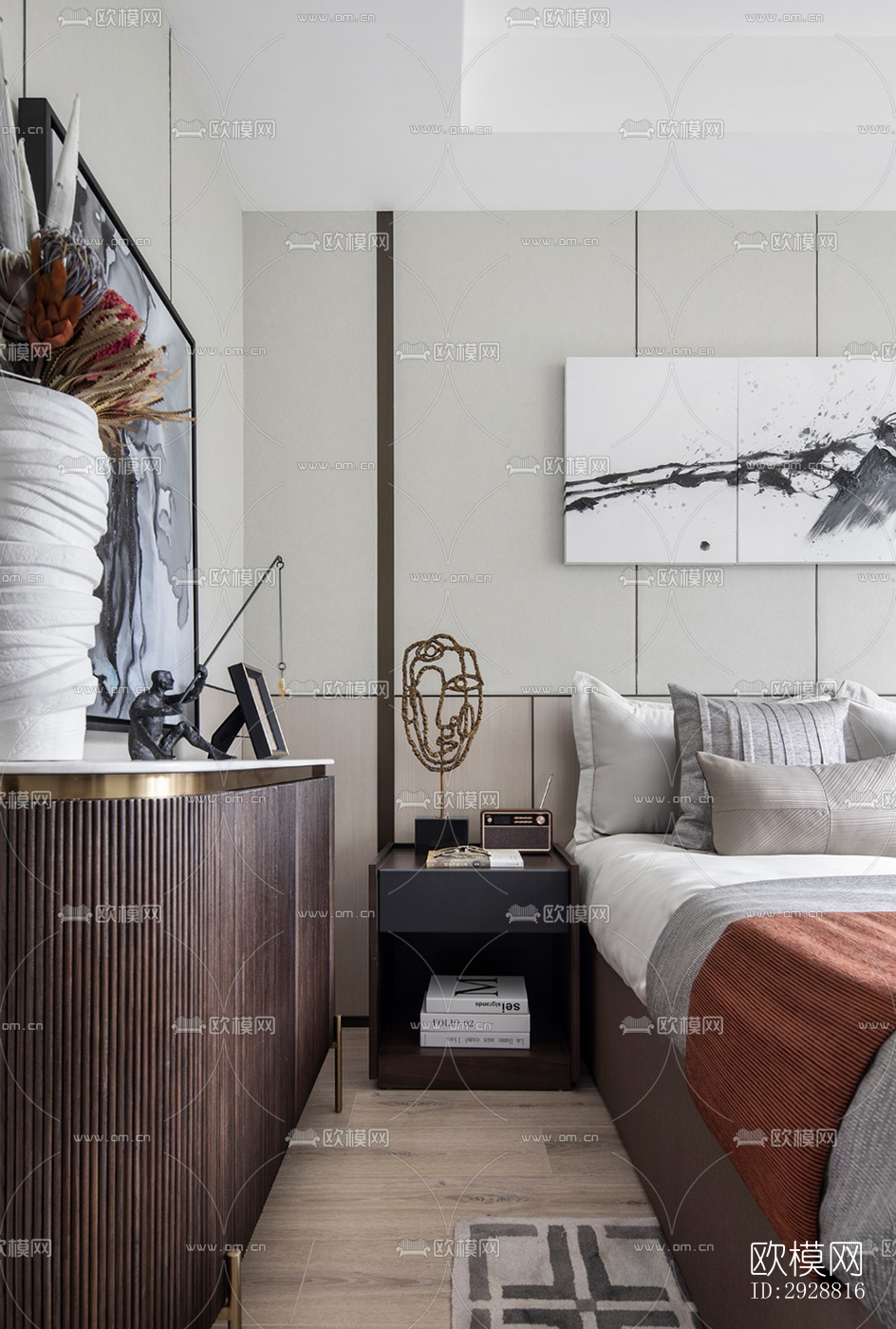 现代平层效果图下载（渲染图7）