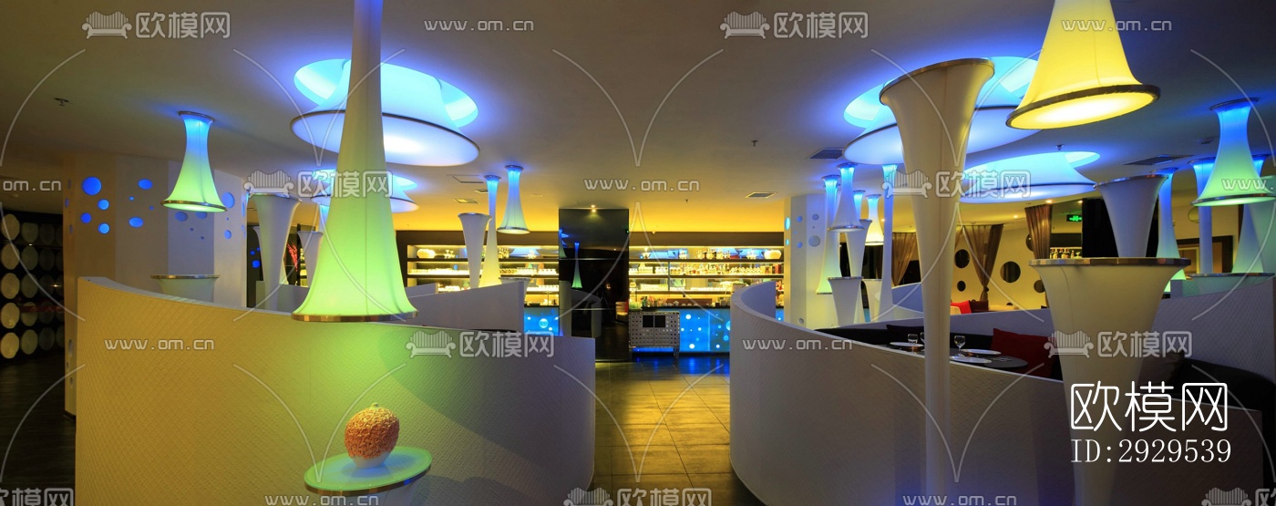 后现代西餐厅效果图下载（渲染图2）