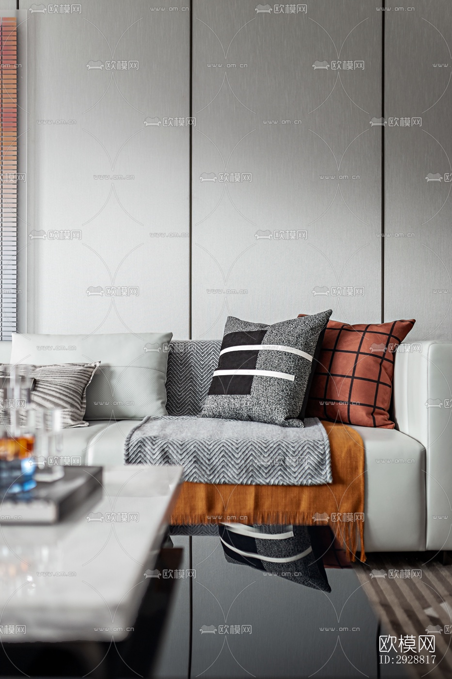 现代平层效果图下载（渲染图8）