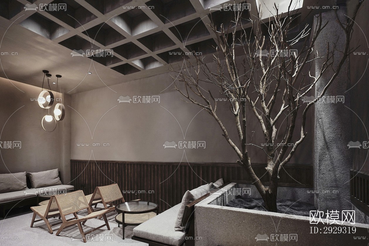 侘寂咖啡奶茶效果图下载（渲染图6）