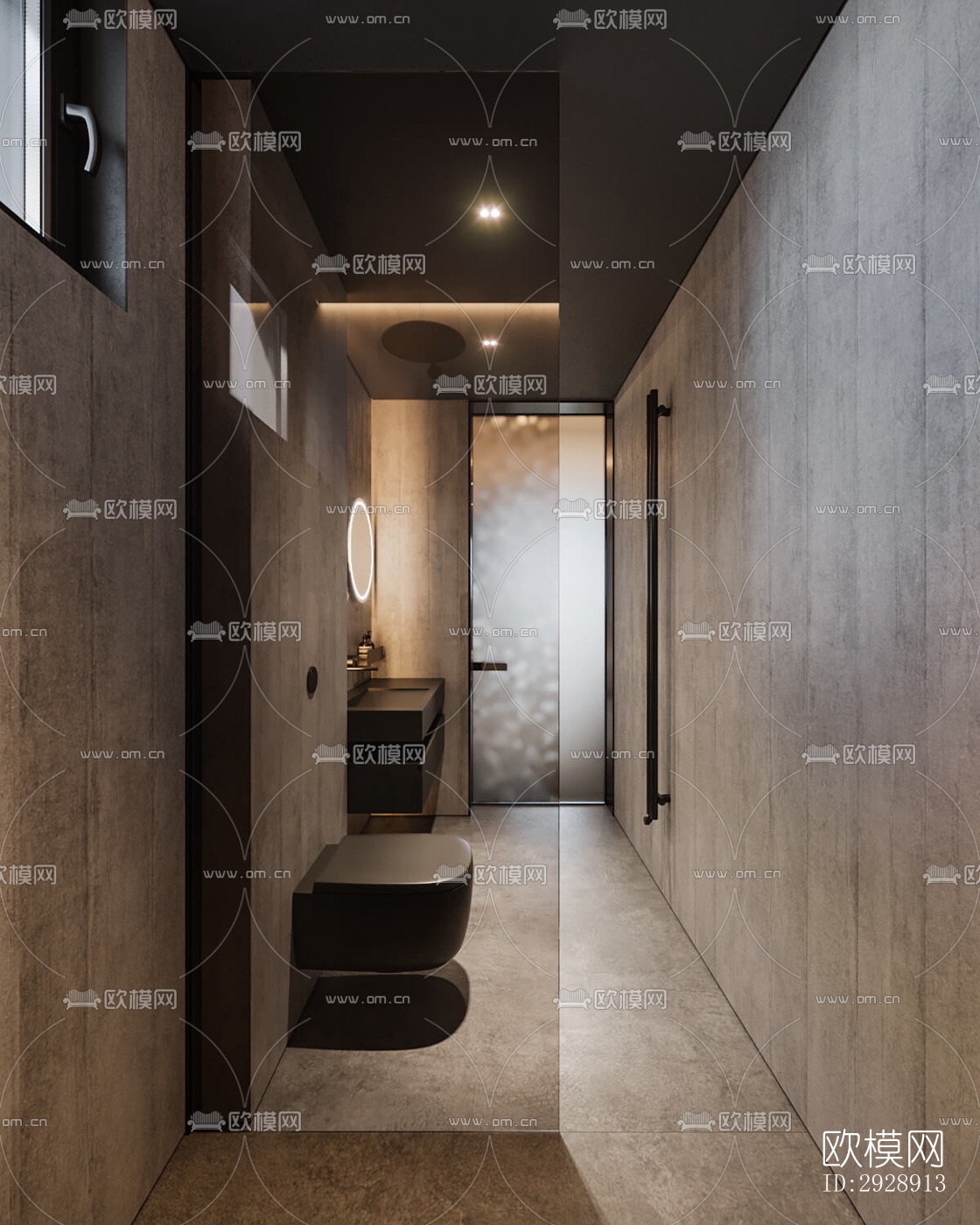 现代平层效果图下载（渲染图7）