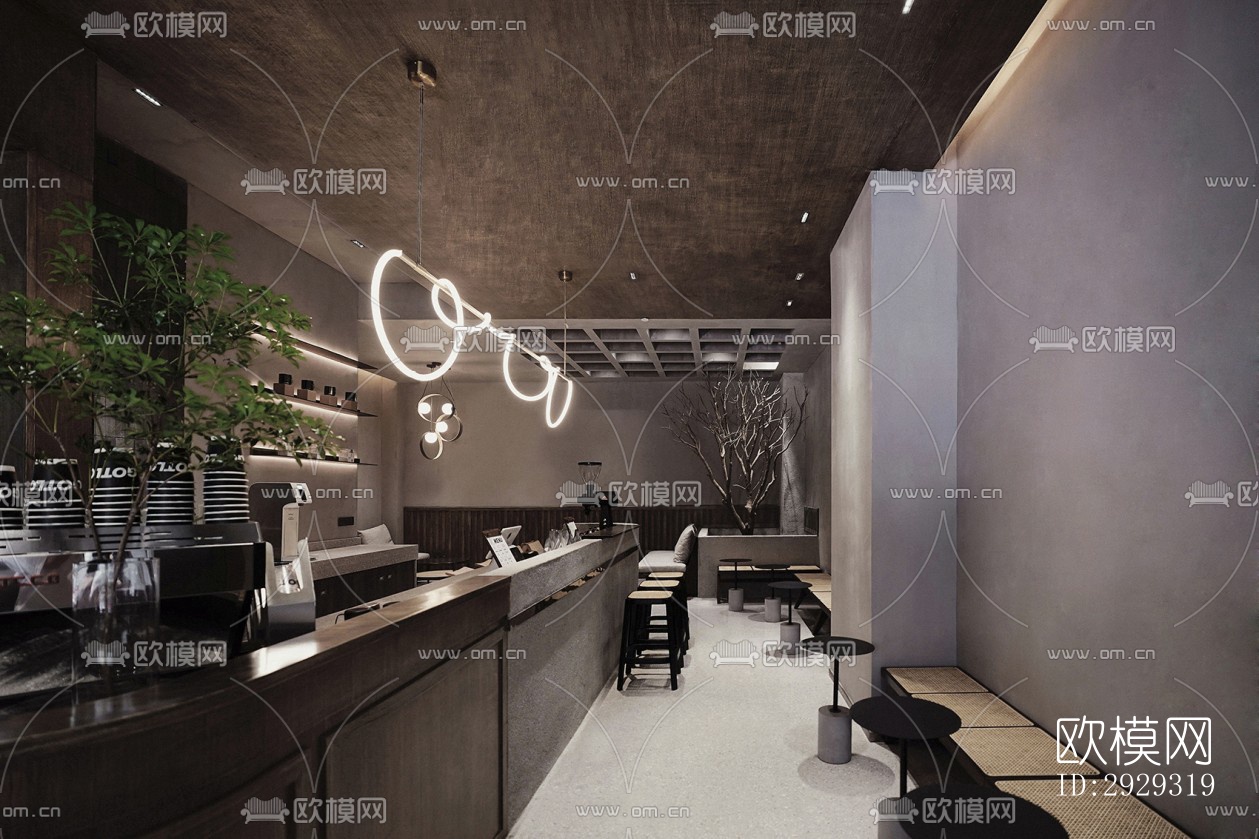 侘寂咖啡奶茶效果图下载（渲染图17）