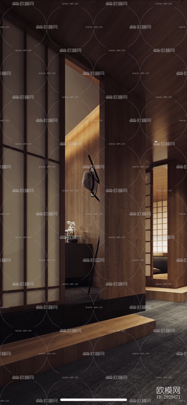 日式日韩料理效果图下载（渲染图3）