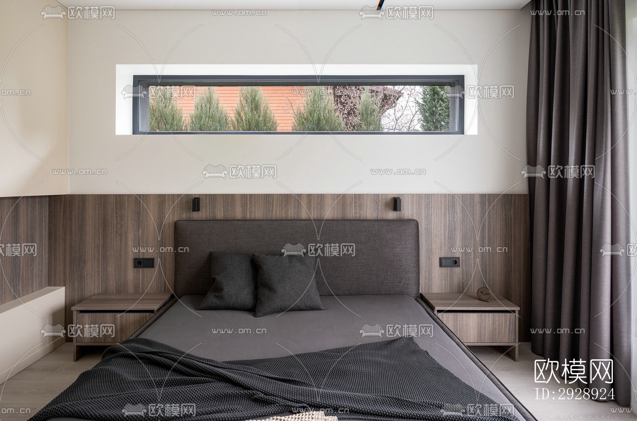 现代平层效果图下载（渲染图8）