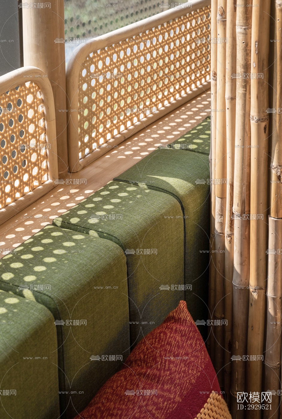 东南亚西餐厅效果图下载（渲染图6）